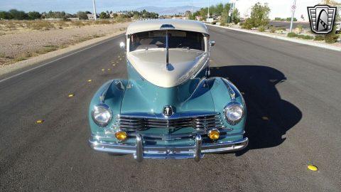 Cream/teal 1947 Hudson Super Eight Straight 3 Speed Manual for sale