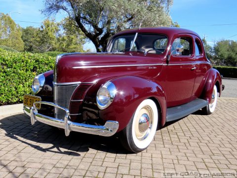 1940 Ford Deluxe Coupe Monsoon Maroon for sale