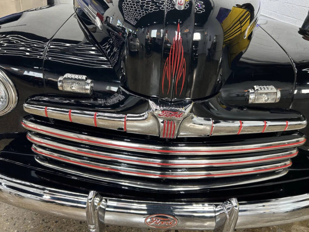 1946 Ford Super Deluxe Custom Black V8 3.8L Manual 3-Speed 5000 Miles