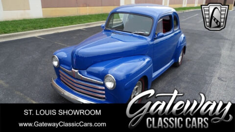 Blue 1946 Ford Club Coupe V8 3 Speed for sale