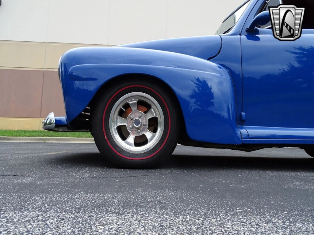 Blue 1946 Ford Club Coupe V8 3 Speed