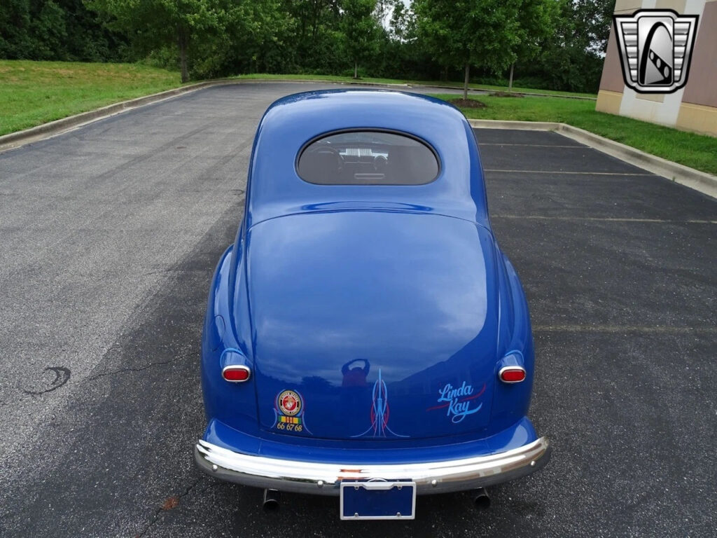 Blue 1946 Ford Club Coupe V8 3 Speed