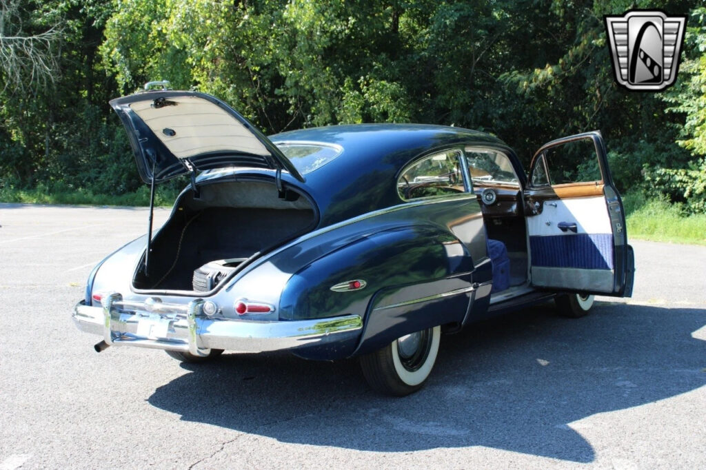 Blue and Silver Two Tone 1948 Buick Super Coupe Inline 8 248 3 Speed Manual