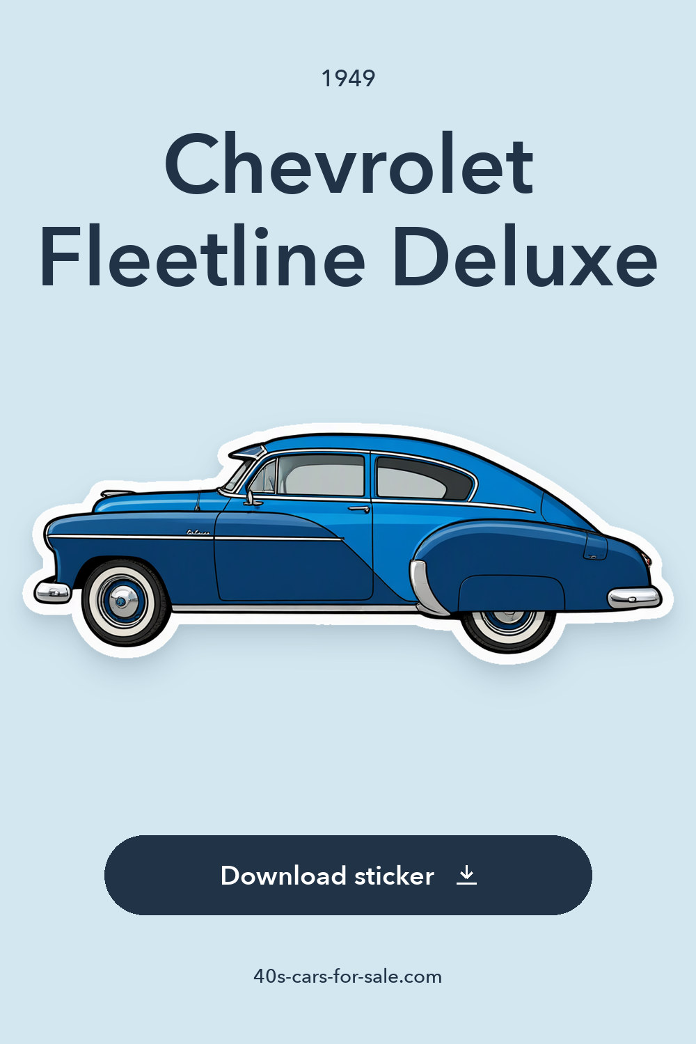 1949 Chevrolet Fleetline Deluxe sticker preview