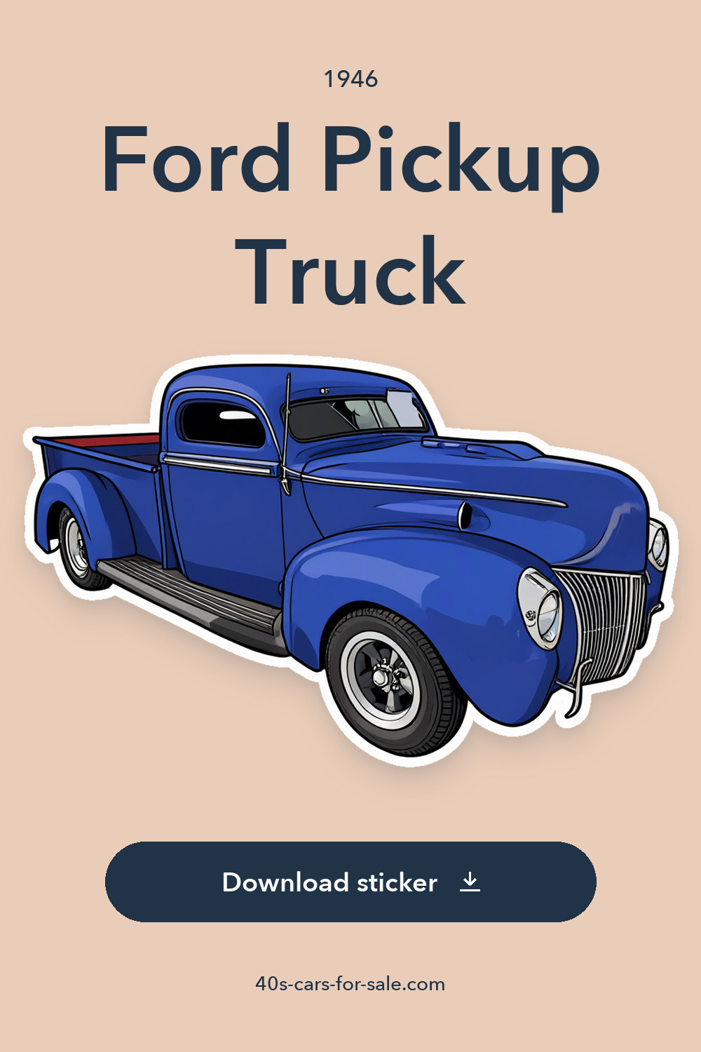1946 Ford Pickup Truck sticker preview
