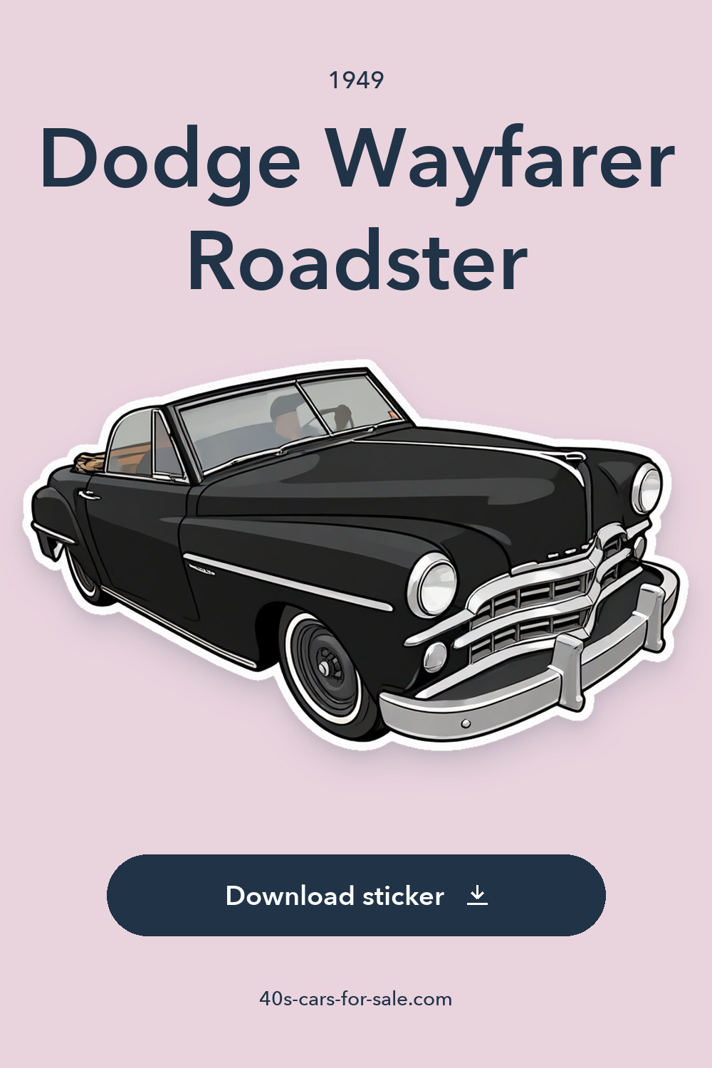 1949 Dodge Wayfarer Roadster sticker preview