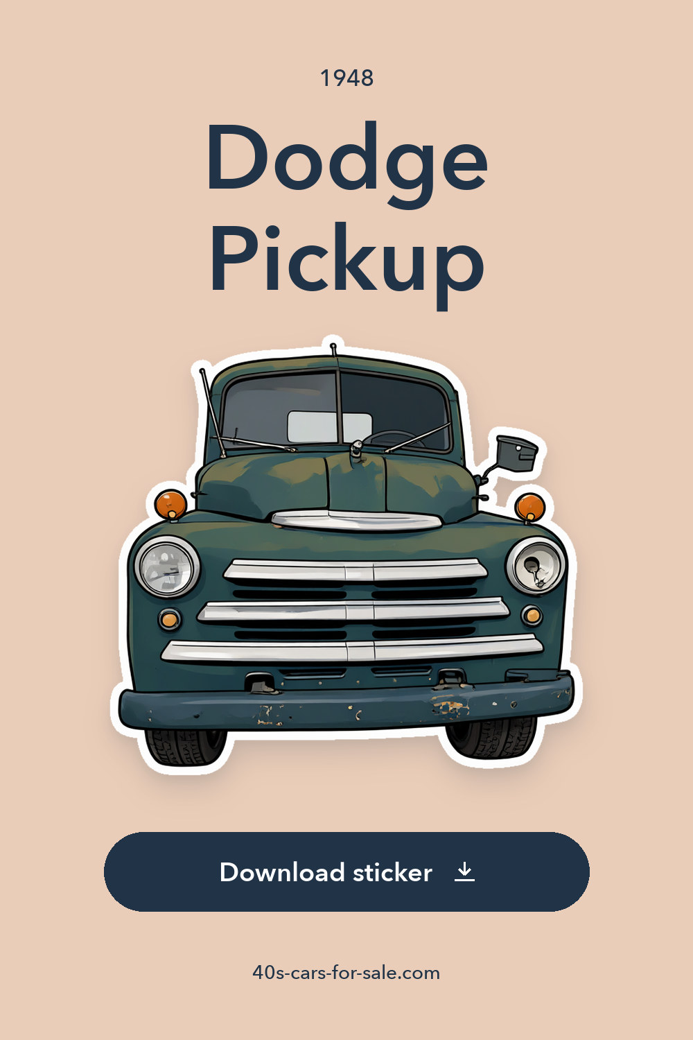 1948 Dodge Pickup sticker preview